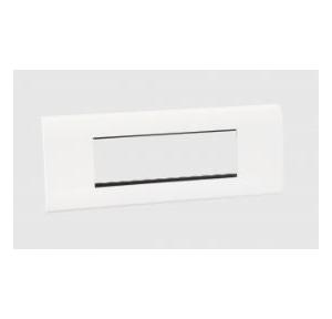 Legrand Myrius 6M White Plate With Frame, 6732 66